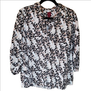 Cute Plus Size Button Down Top Size 2X